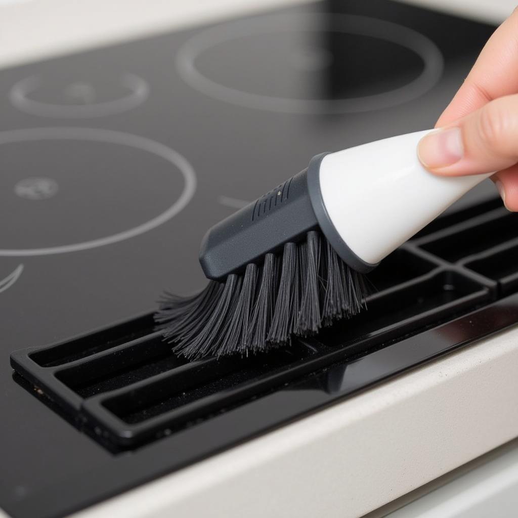 Cleaning the fan vents of a Bosch PUC631BB2E hob