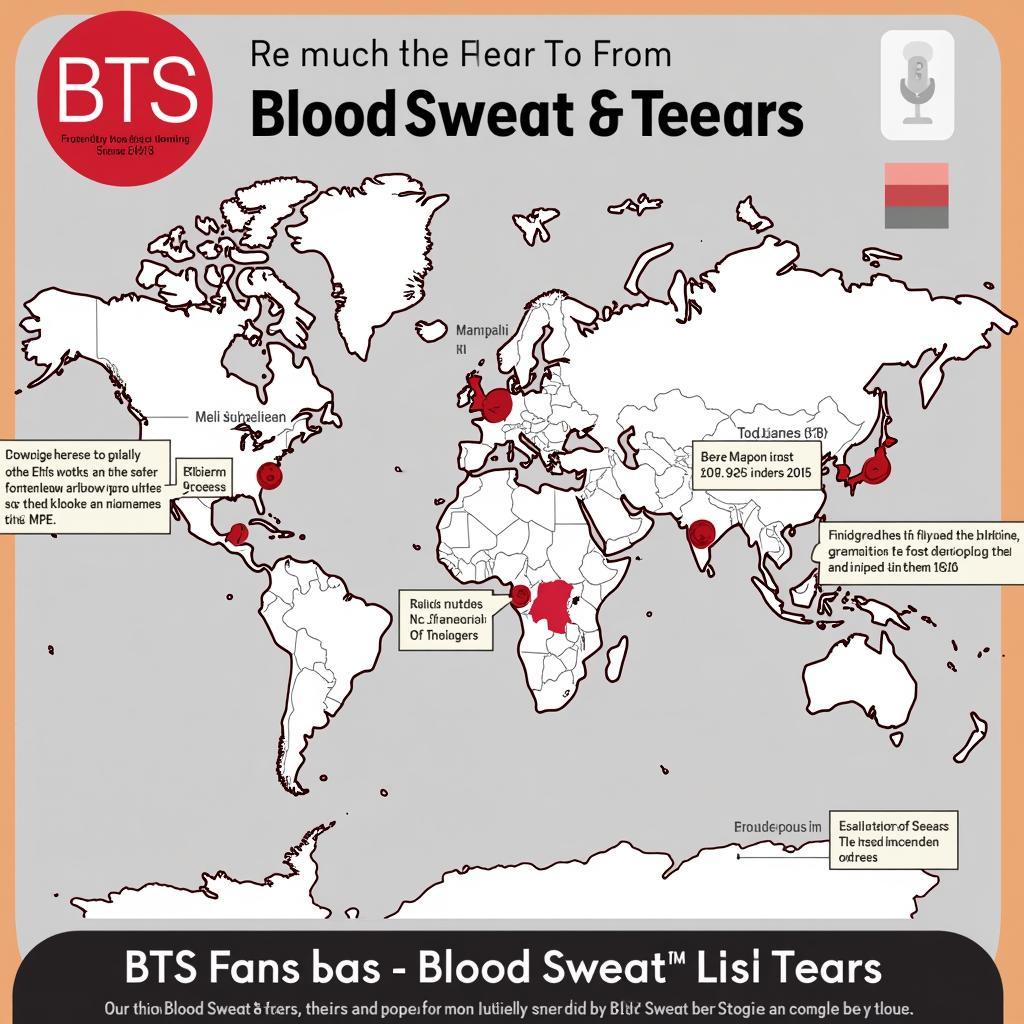 BTS Blood Sweat & Tears Era Fan Chart Growth