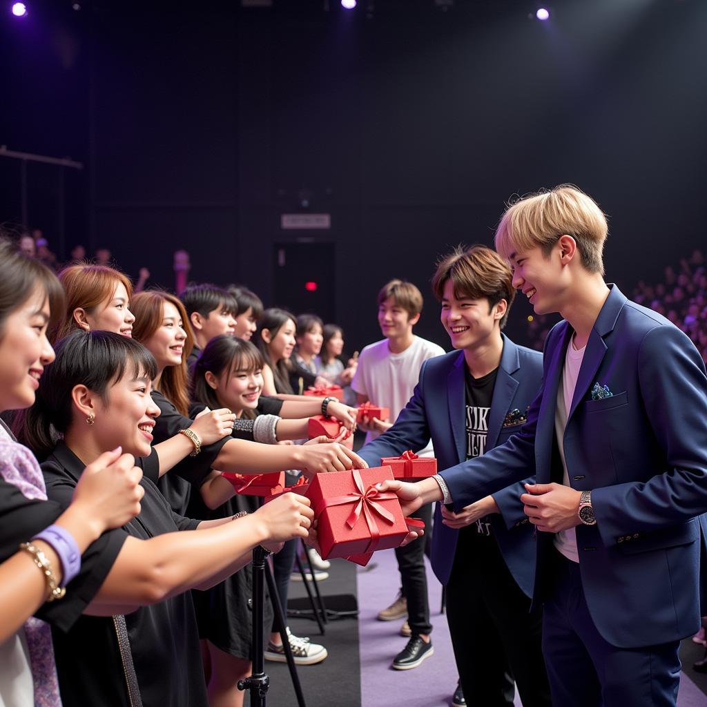 BTS Giving Gifts to Fans at Concerts