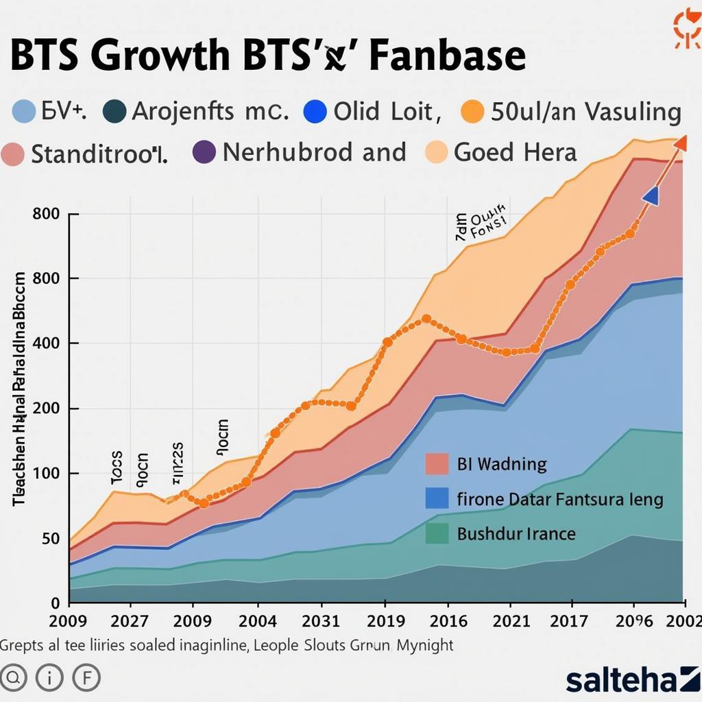 BTS Fanbase Growth Chart