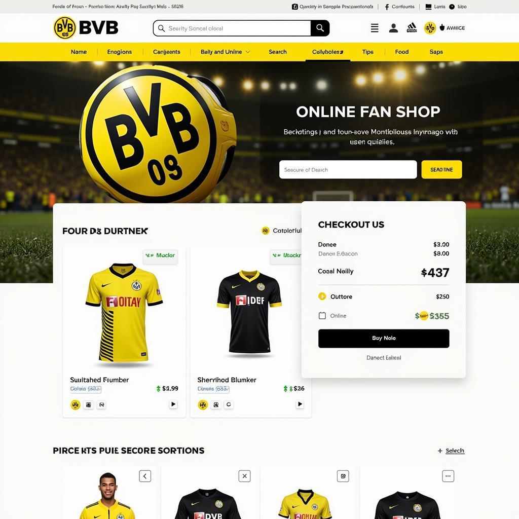 BVB Fan Shop Online: User-Friendly Website and Secure Checkout