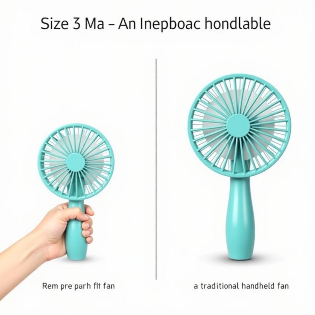 Cartoon Mini Fan vs. Traditional Handheld Fan Comparison