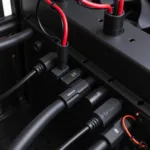 Case fan hub connected to a power supply