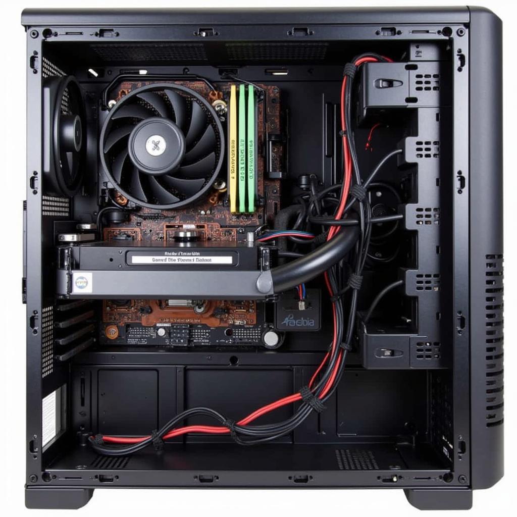 Case Sama S1 Cable Management Example