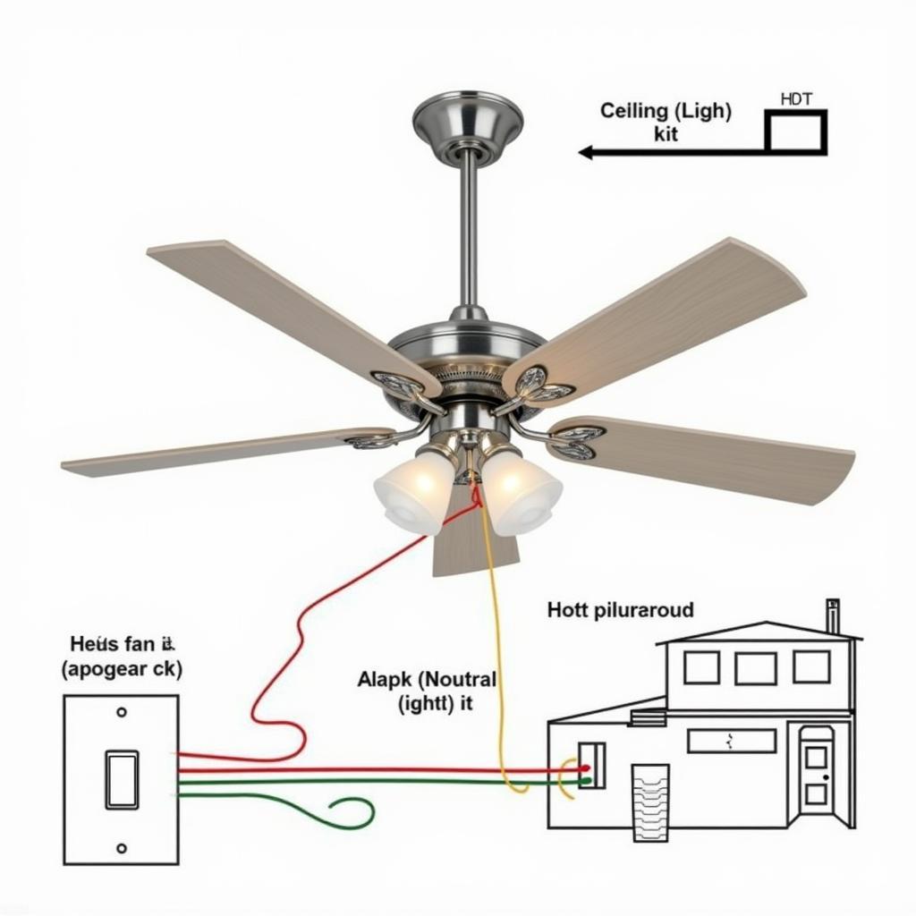 Ceiling Fan Light Kit Wiring Diagram