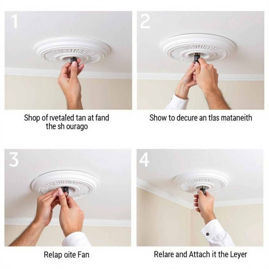 Ceiling Fan Moulding Installation