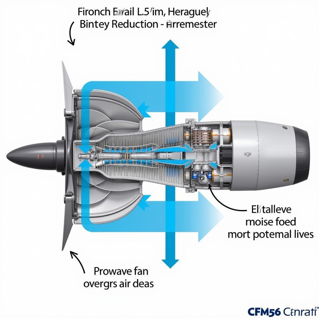 CFM56 Engine Airflow and Bypass Ratio