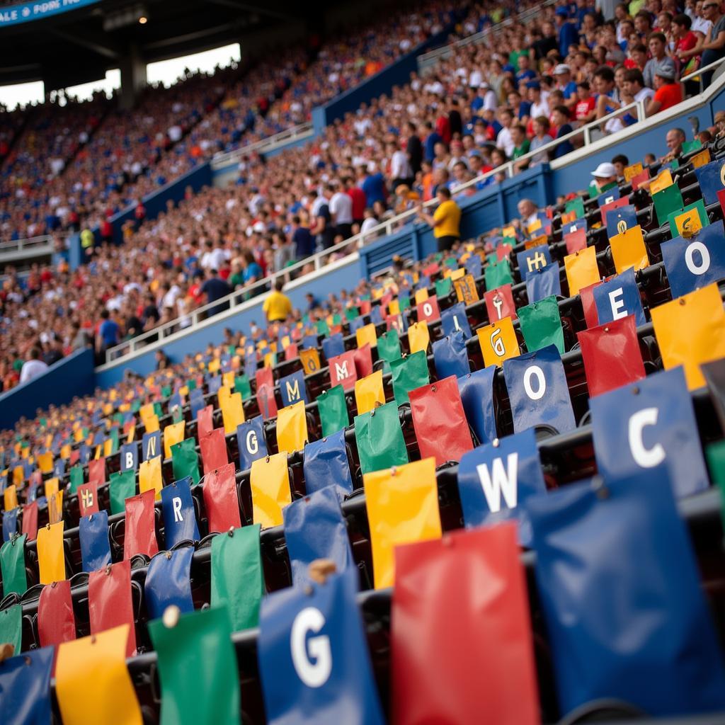 China Football Fans Card Stunt