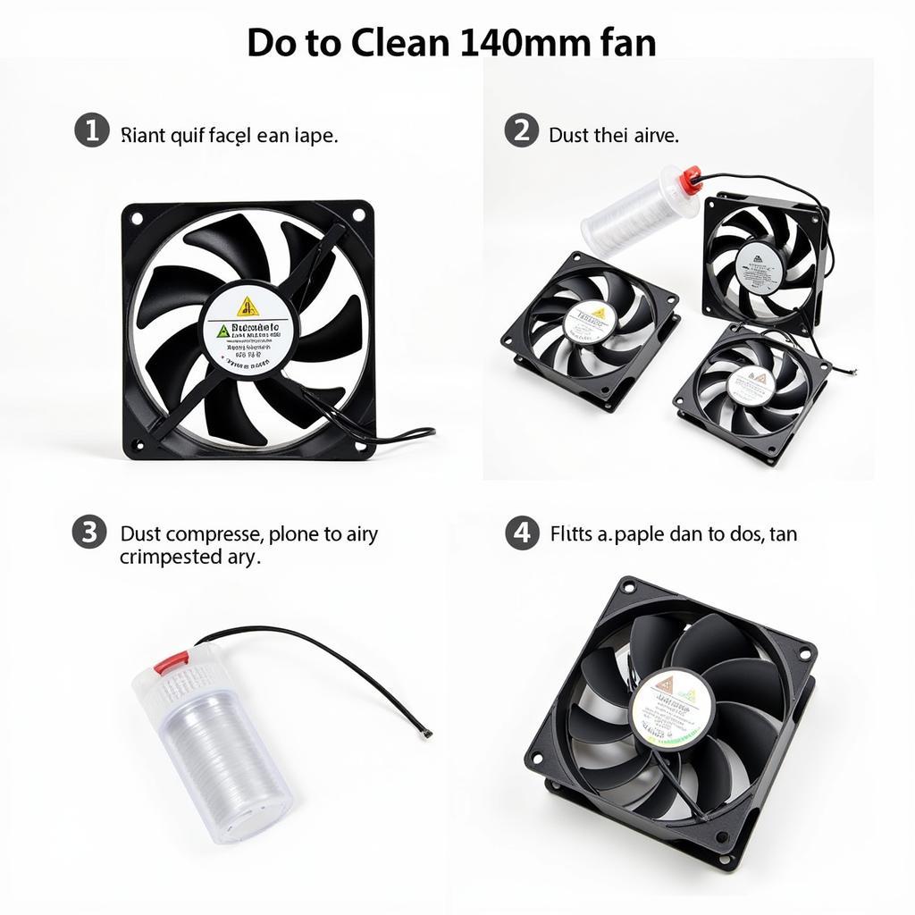 Cleaning a 140mm Fan