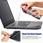 Cleaning Laptop Vents with Compressed Air