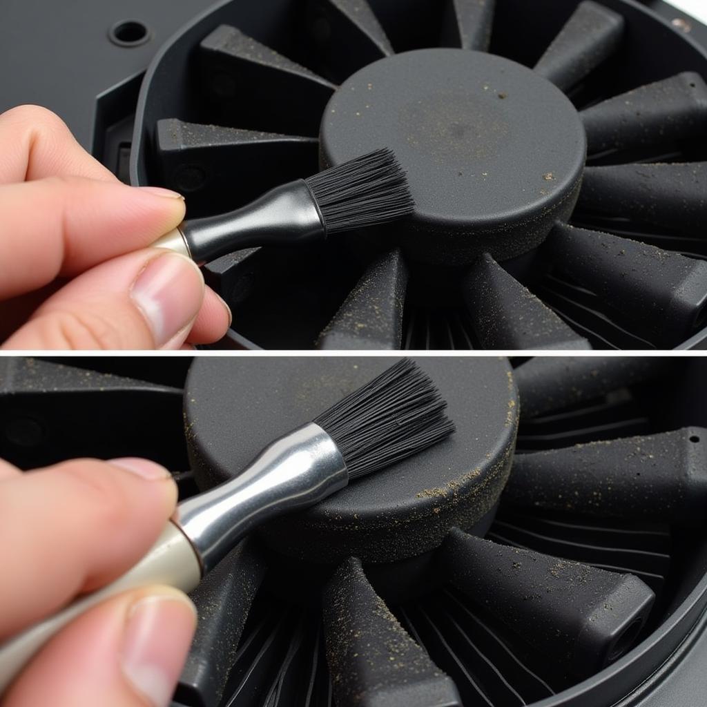 Cleaning Dust from a PC Fan