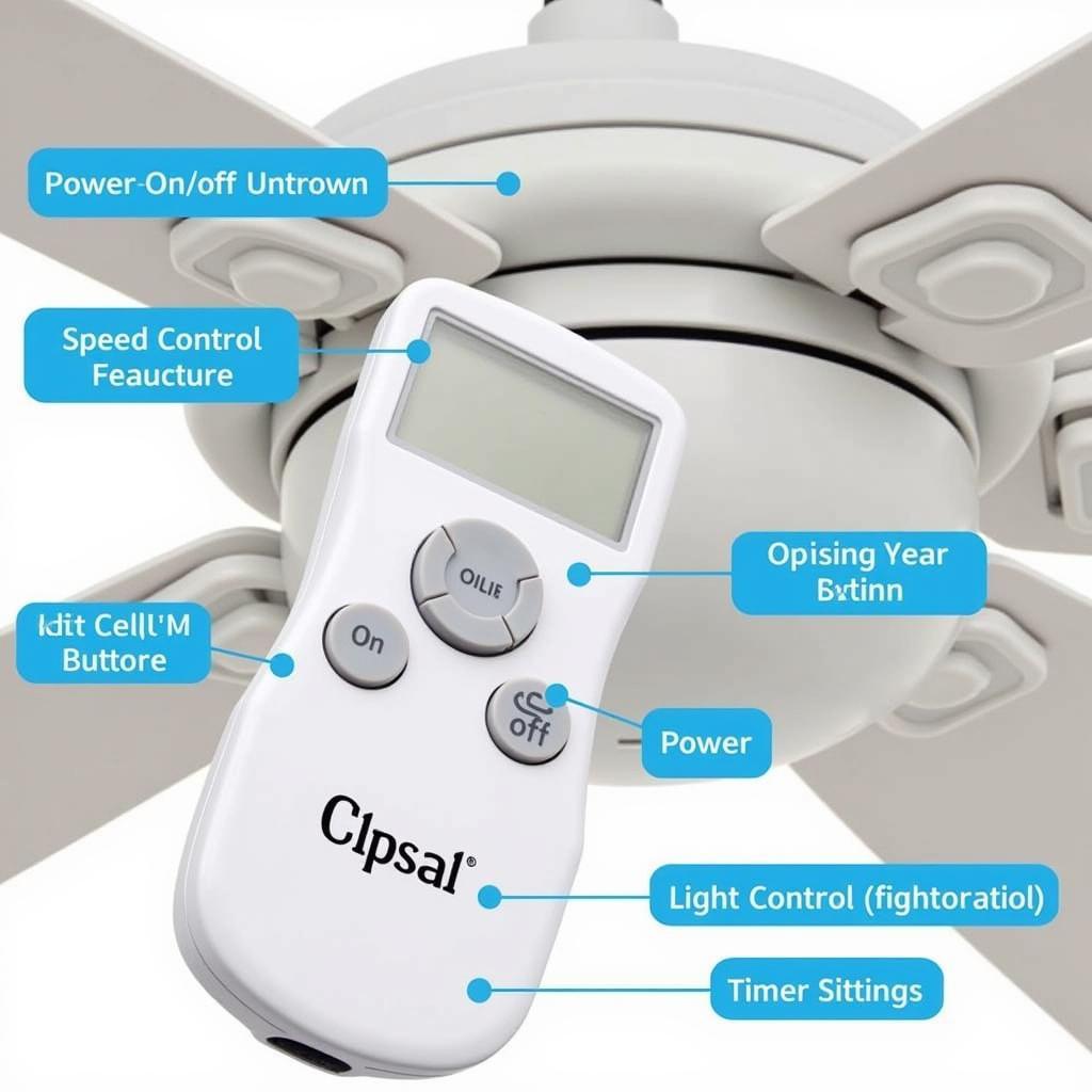 Clipsal Ceiling Fan Remote Control