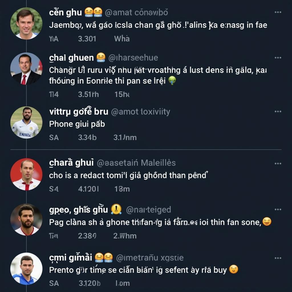 Fans using "cmt giữ ghế" in online football communities