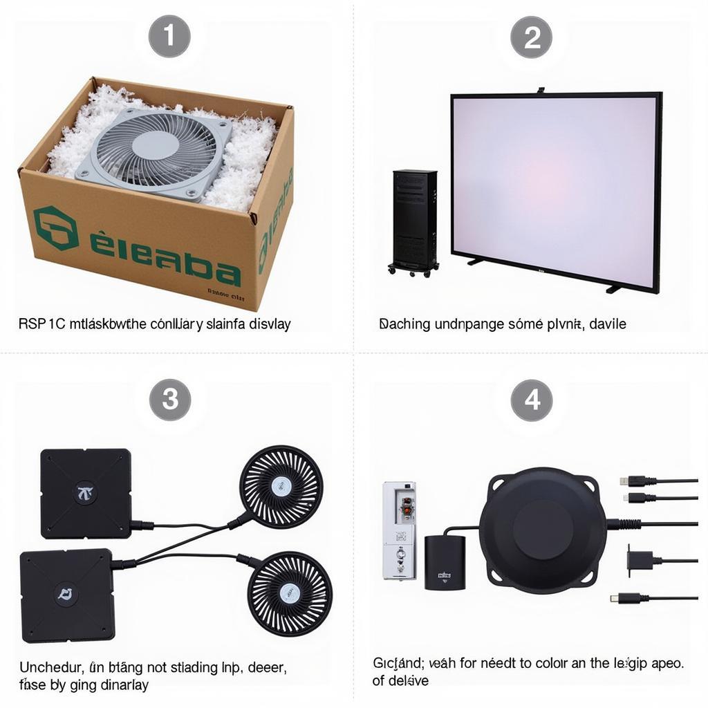 Setting Up Your Combo Fan LED Stand