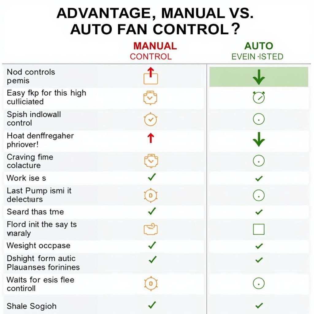 Comparing Manual and Auto Fan Control