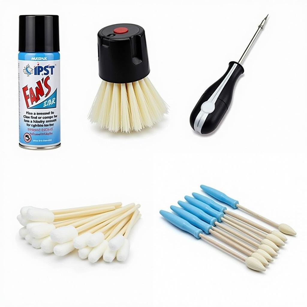 Essential tools for cleaning computer fans