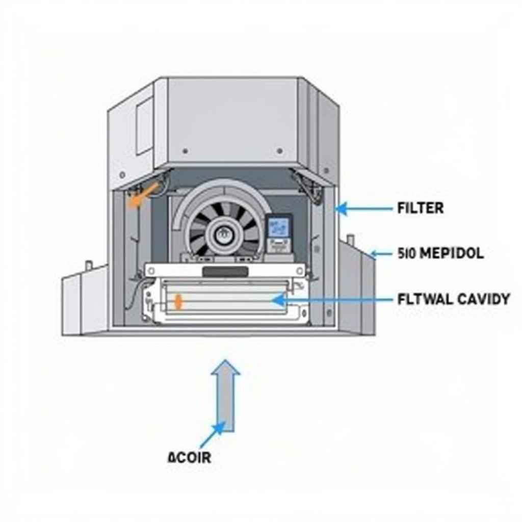 Diagram of a Concealed Fan-Coil Unit