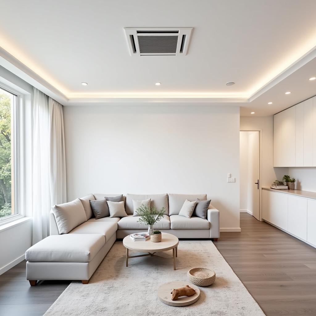 Concealed Fan Coil Unit in Modern Interior