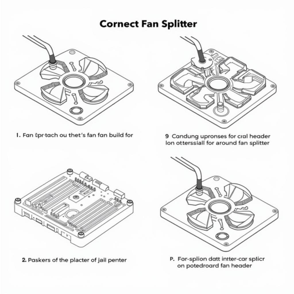 Connecting a Fan Splitter to the Motherboard