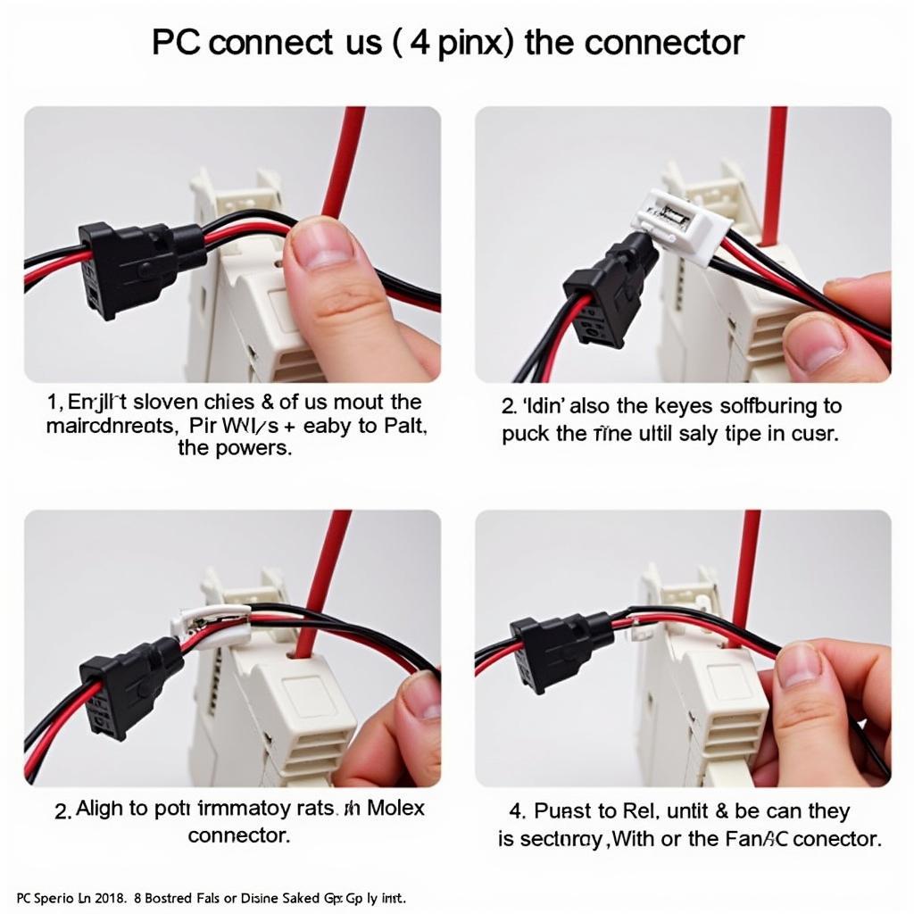 Connecting a PC fan to a 4-pin Molex connector