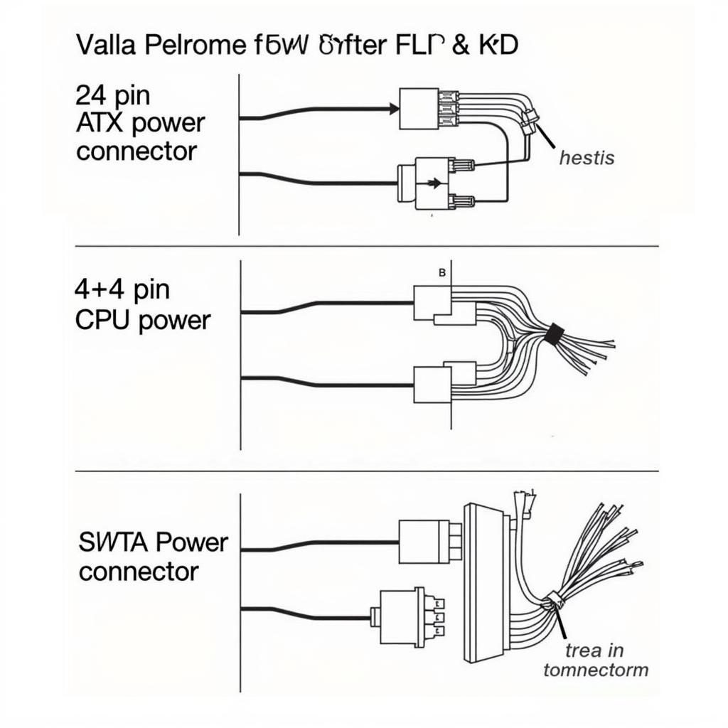 Connecting PSU Cables to Motherboard