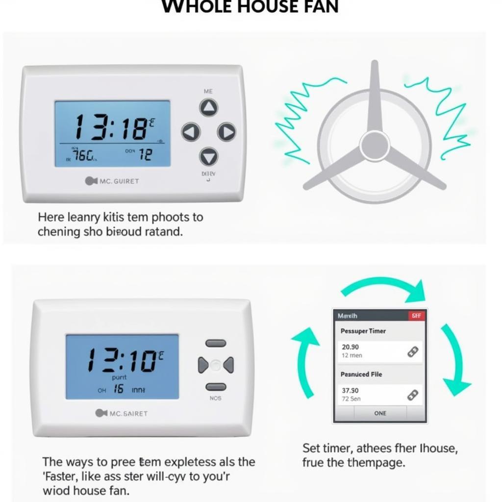 Controlling whole-house fan with a thermostat