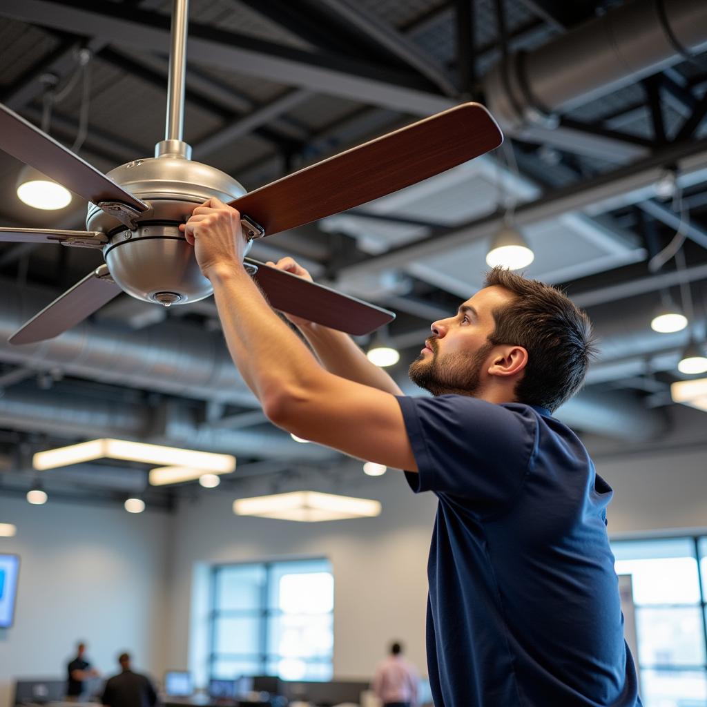 Convention Center Ceiling Fan Maintenance and Inspection