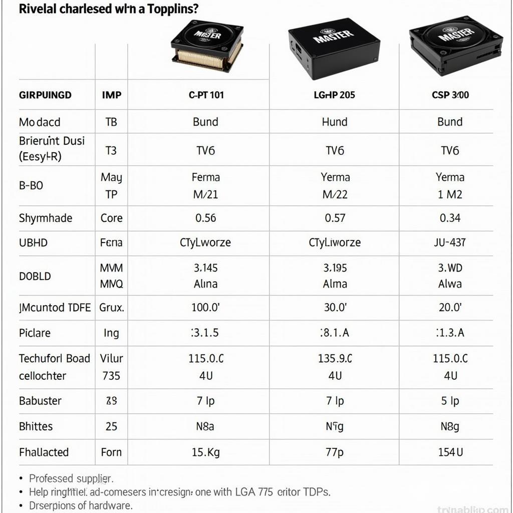 Cooler Master 775 Compatibility Chart