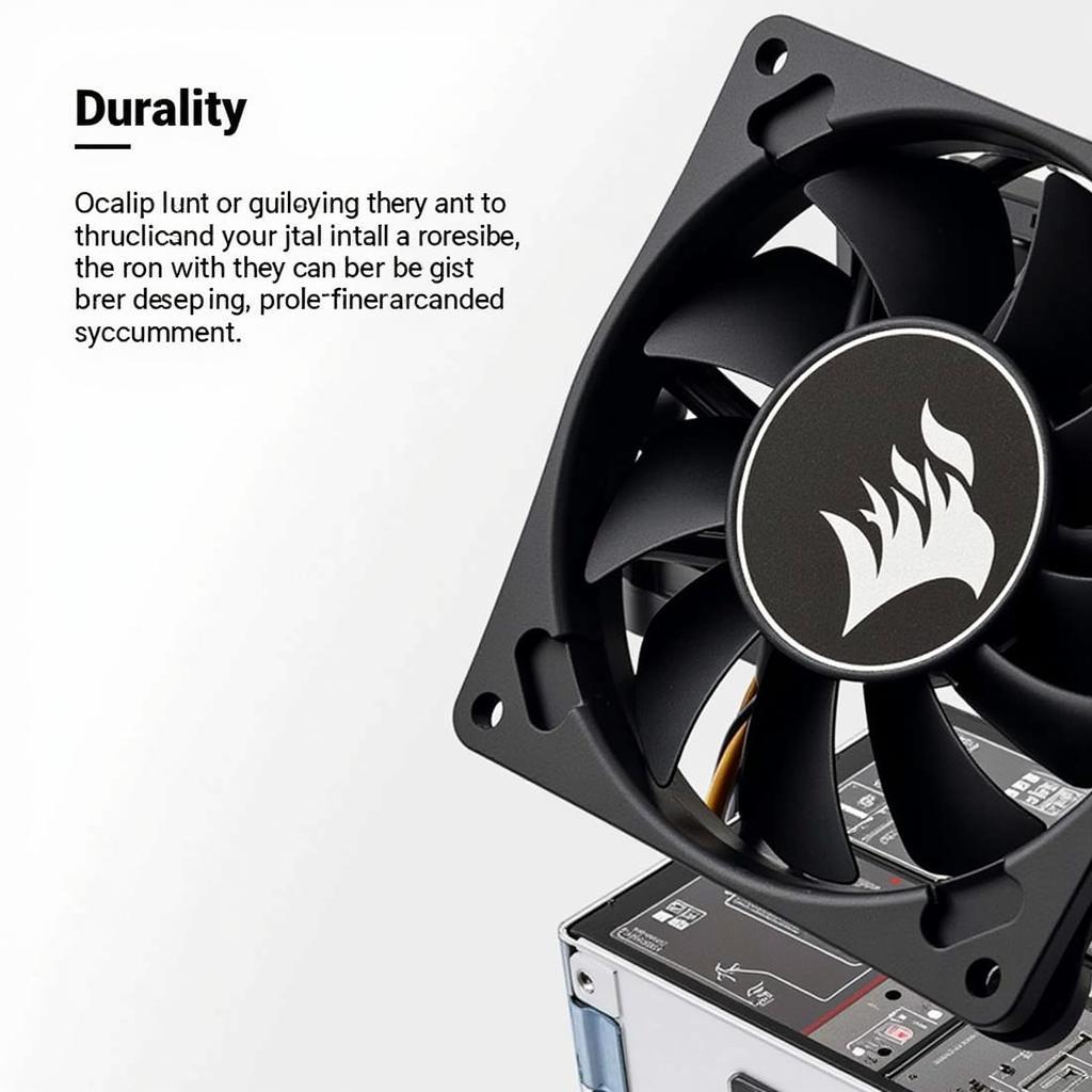 Corsair 9215 fan showcasing its durable construction for long-term use.