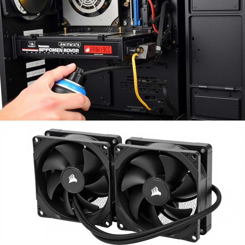 Cleaning the Corsair H100i Radiator Fans