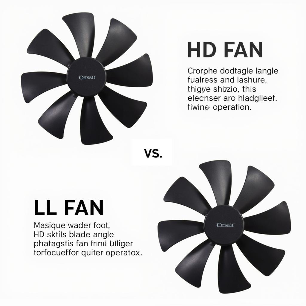 Corsair HD and LL Fan Comparison