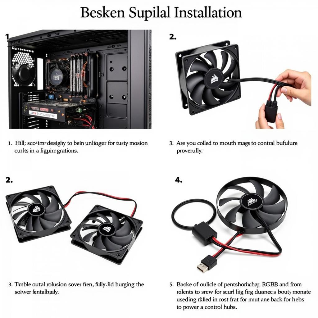 Corsair HD120 RGB Fan 3 Pack Installation Guide