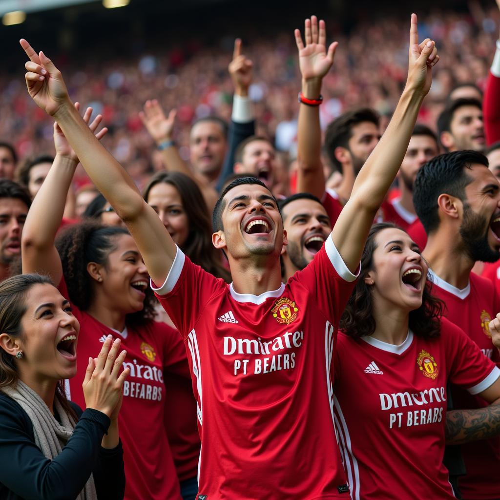 CR7 Fans Celebrating a Goal