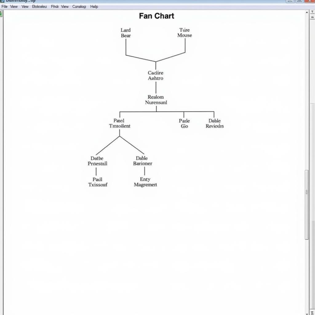 Steps to create a digital family history fan chart