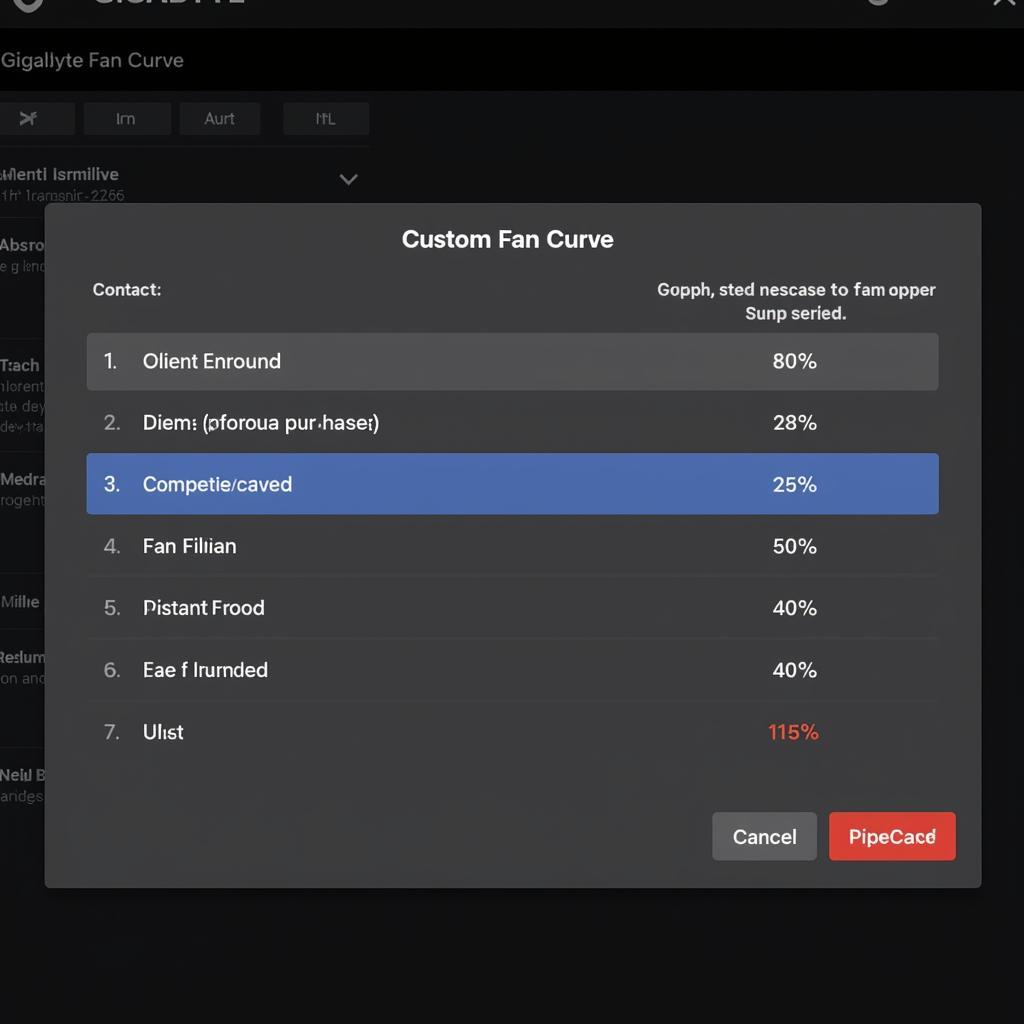 Custom Fan Curve Setup