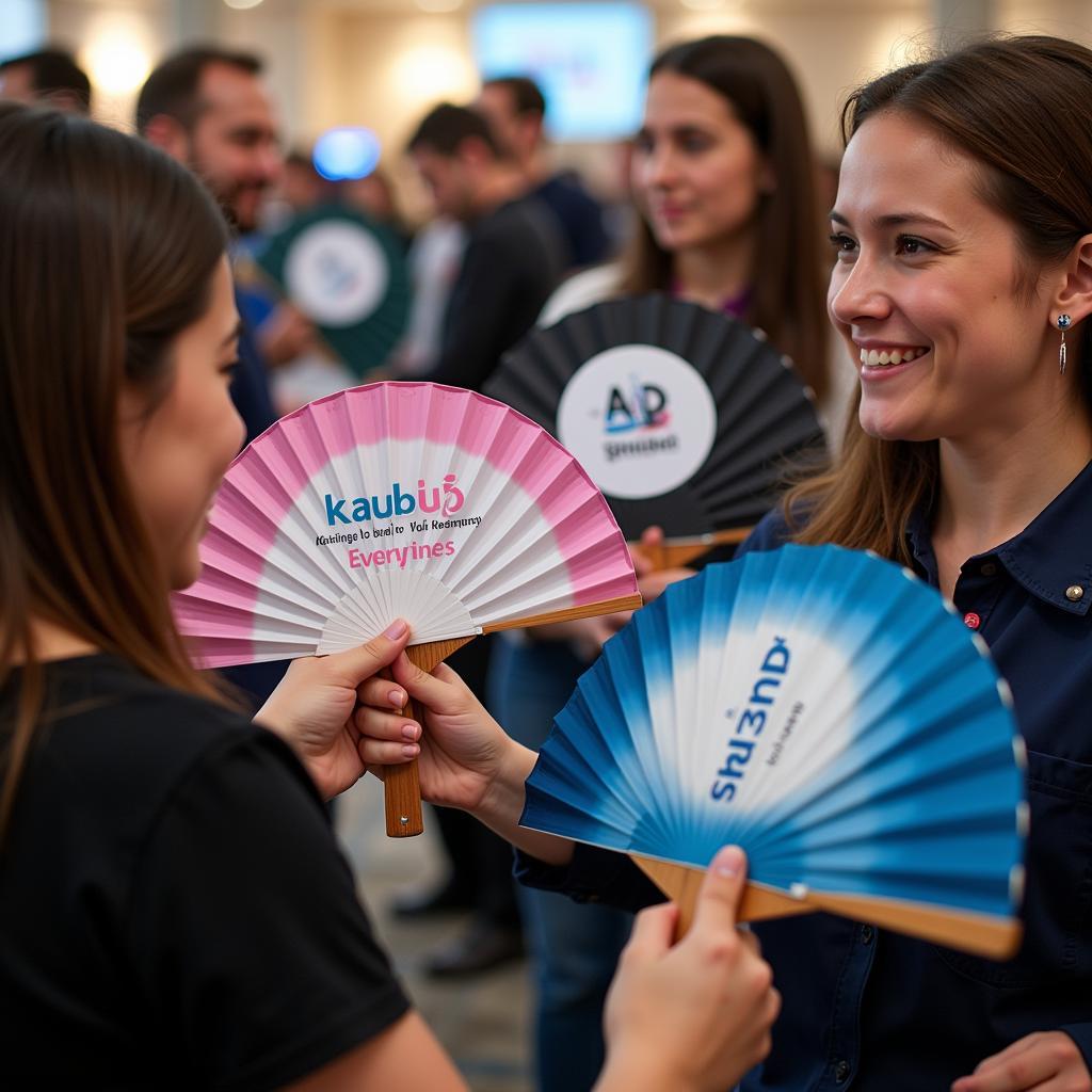 Custom Folding Hand Fans for Corporate Events