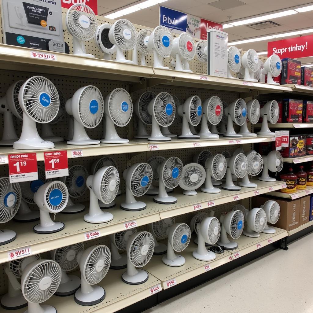 CVS Desk Fan Display in Store