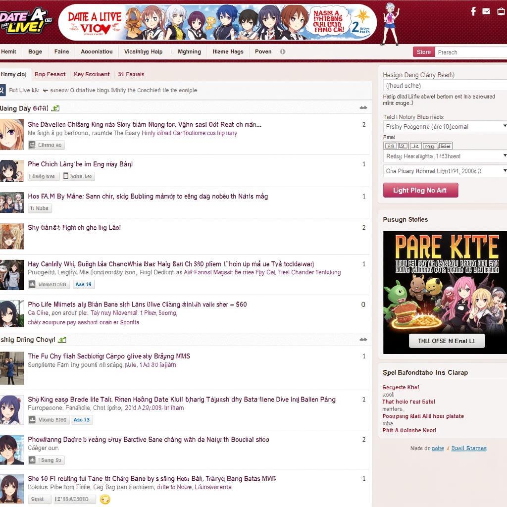 Date A Live Fan Club Vie Online Forum