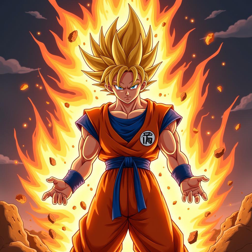 Super Saiyan Goku Fan Art on Instagram