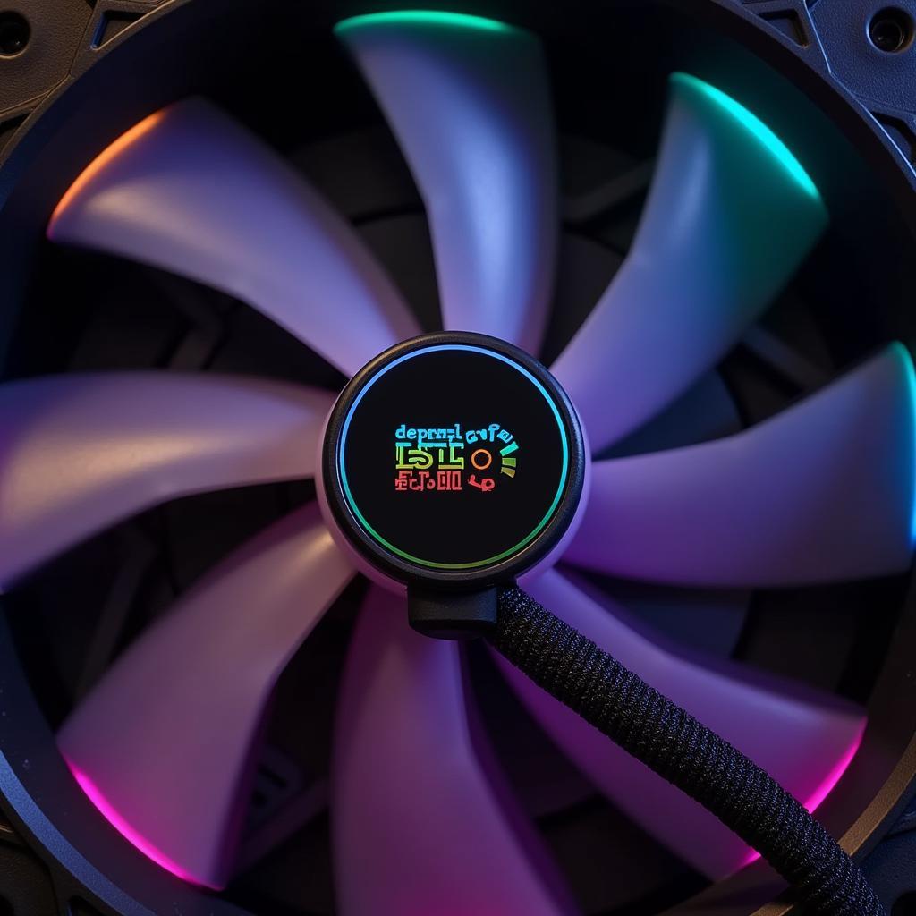 DeepCool CF120 RGB Fan Close-Up