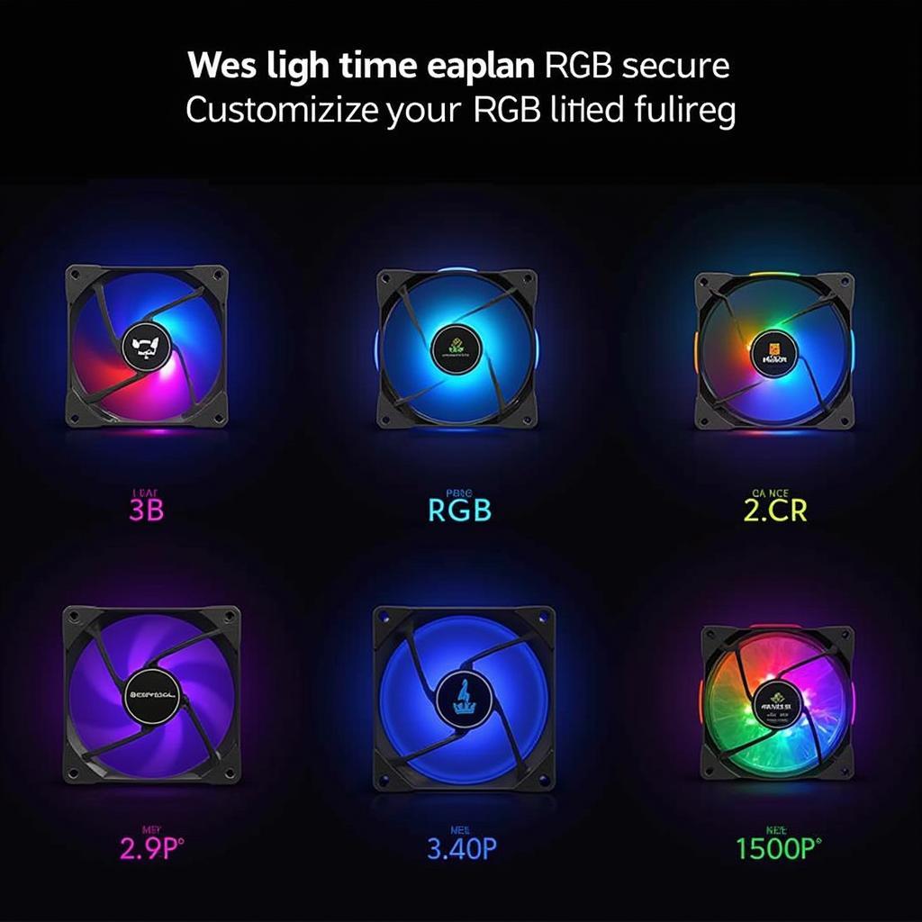 DeepCool CF120 RGB Fan Lighting Effects