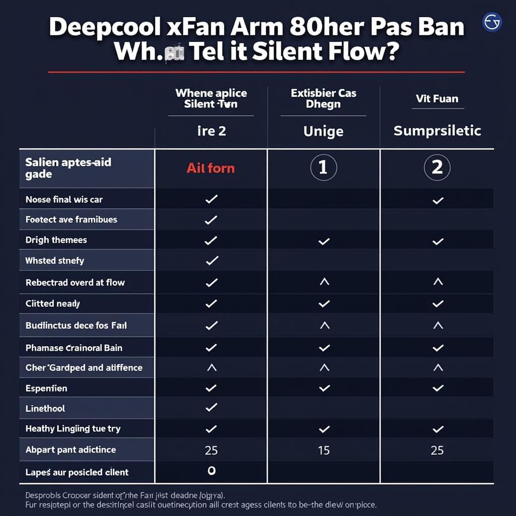 Deepcool xFan 80mm Compared to Other Fans