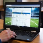 Dell E7240 Open on Fantasy Football Website