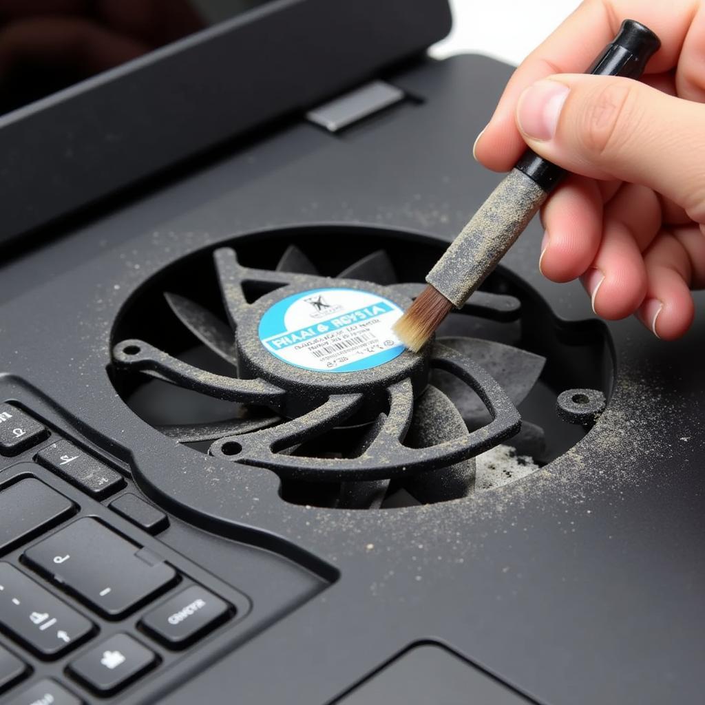 Cleaning a Dell Laptop Fan