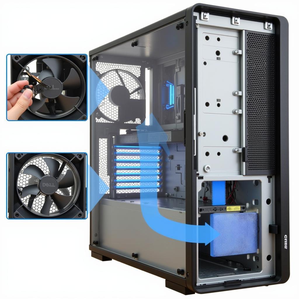 Dell Studio 1555 CPU Fan Location