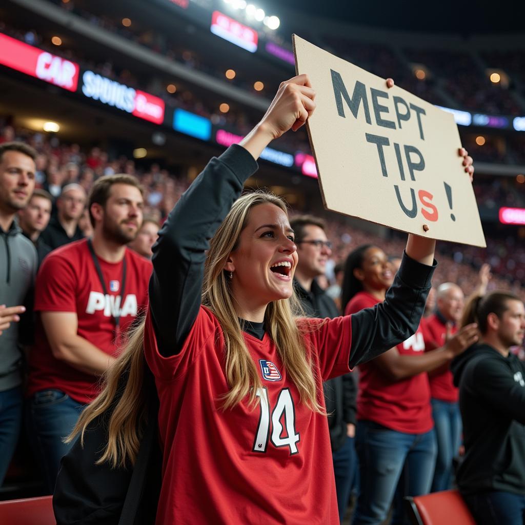 Die-Hard Fan Supporting Their Team Through a Loss