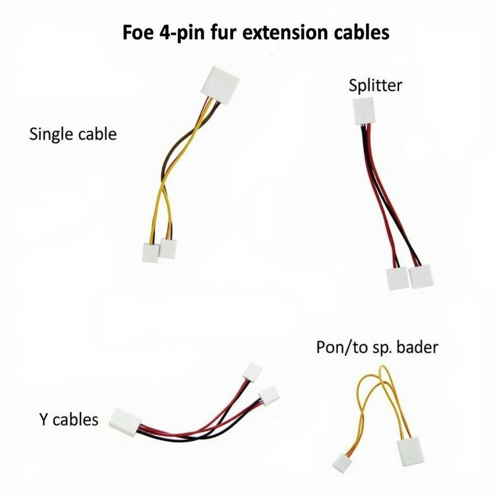 Different Types of Fan Extension Cables