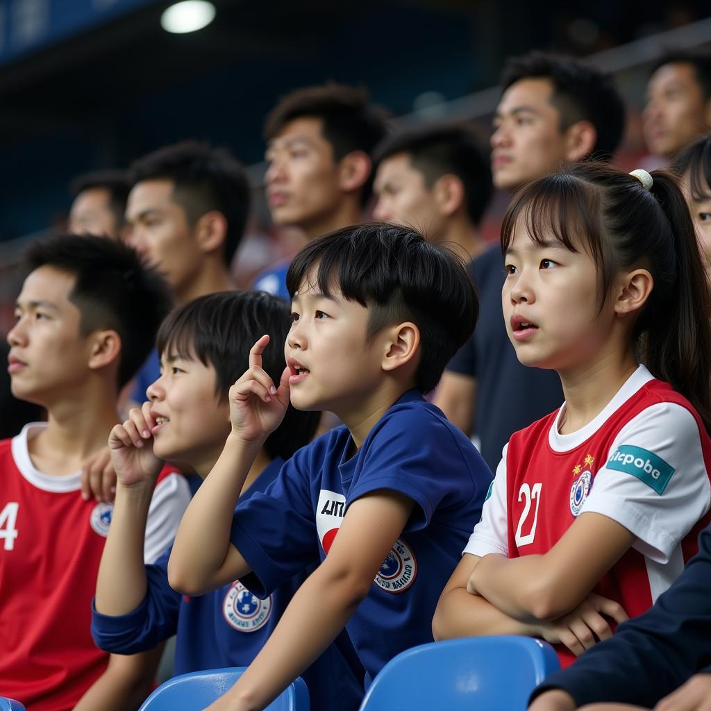 Disappointed Korean Football Fans