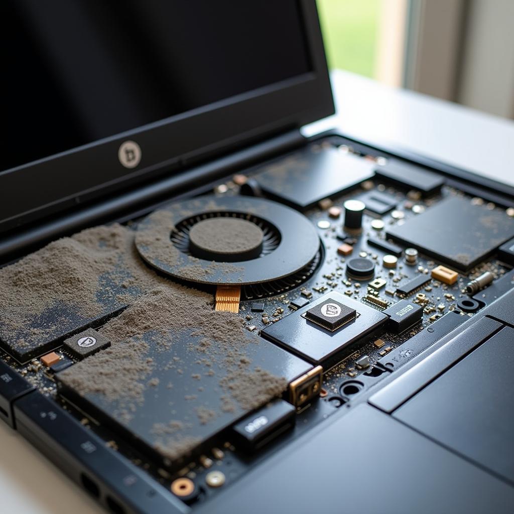 Laptop Internal Dust Build-up