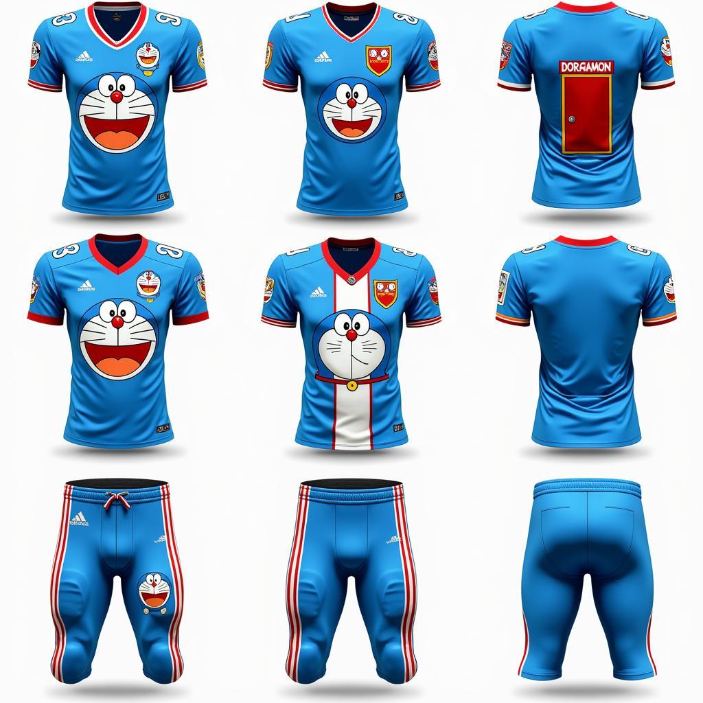 Custom Doraemon Football Jersey Designs